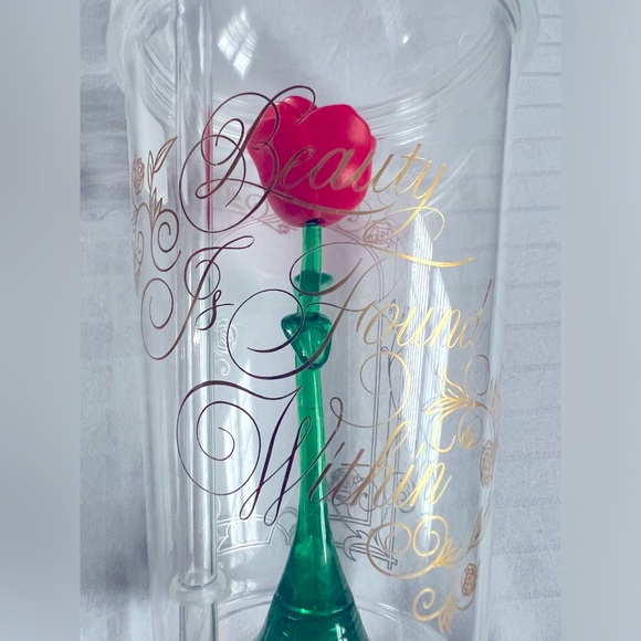 Beauty and the Beast with Rose Reusable Cup - Picture 2 of 7